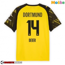 Moške Nogometnih dresov Borussia Dortmund Maximilian Beier #14 Domači 2025-26 Kratki rokavi